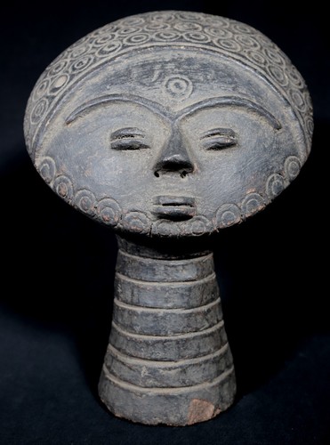 Art africain tête en - africain, terre