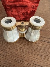 Jumelles de théâtre en nacre et laiton Napoléon III Avec Étui