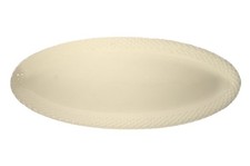 Plat ovale crème en faïence