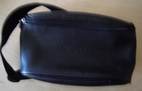 Lacoste sac banane cuir noir - lacoste,