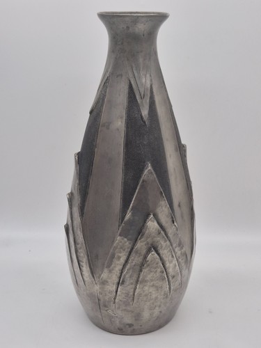 Vintage vase martelé etain - vase,