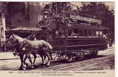 Cpa paris omnibus traction - paris, 15