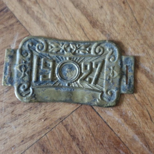 Ancienne plaque fiscale - plaque,