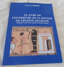 Le livre de l'ouverture de la bouche de l'égypte ancienne