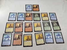 lot de cartes magic terrain