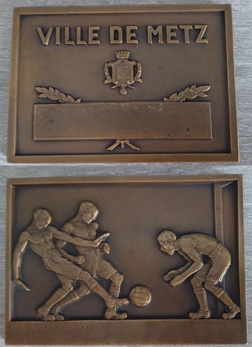 Plaquette art déco - déco, bronze