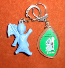 Porte-clés LOT x 2 Figurine Bleue Caddy SOUS-Vêtements Porteur club de golf