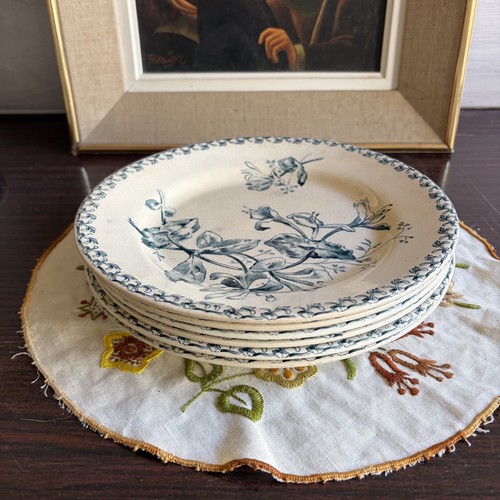 Assiettes plates faience de - plates,