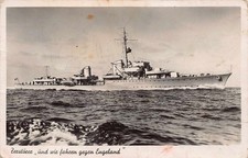 Réel Photo Ak 1943 Navire de