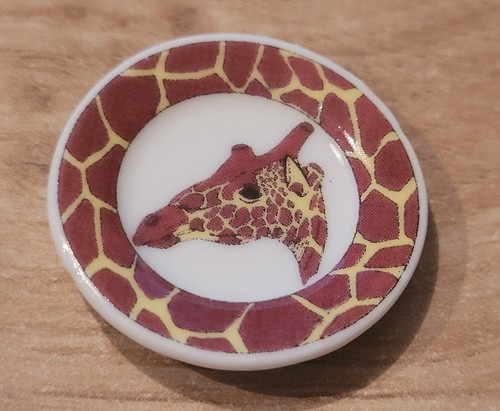 Fève assiette girafe - -, "girafe"
