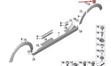 Garniture de passage de roue arrière droit MINI COOPER F55 51119450676 NEUF