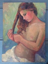 Tableau Ancien Huile Portrait