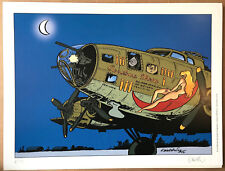 EX LIBRIS GOLDEN CREEK / GD XXIEME " NATACHA HOTESSE " WALTHERY 30*40cm