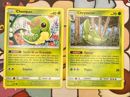 Carte pokemon chenipan 214 - carte,