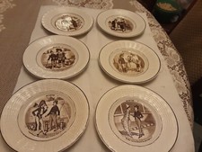 6 ASSIETTES A DESSERT FAIENCE