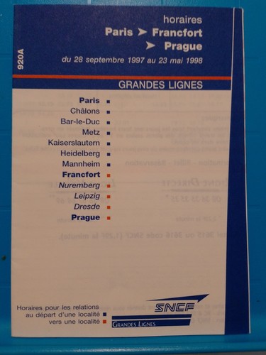 Horaires paris francfort - horaires,