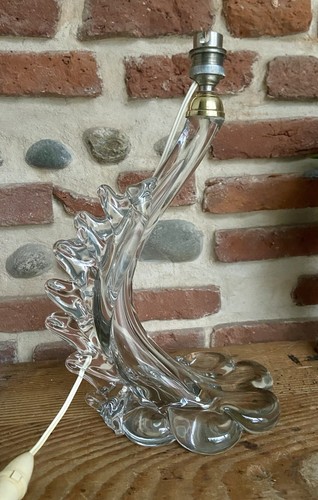 Ancien pied lampe verre - ancien,