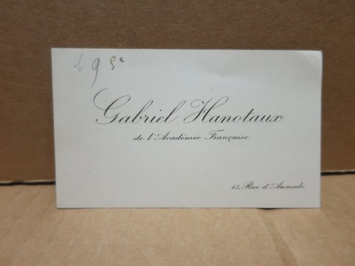 Gabriel hanotaux - hanotaux, (1853-1944)