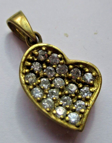 Ancien pendentif cœur couleur - ancien,