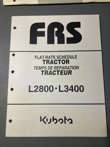 Kubota l2800 l3400 flat rate - l3400,
