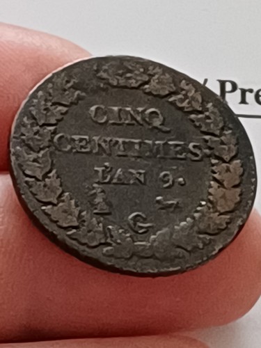 Cinq centimes dupré g - dupré, an