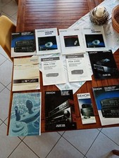 DENON-lot 12 notices brochures  CATALOGUES-  OPERATING INSTRUCTIONS-Vintage