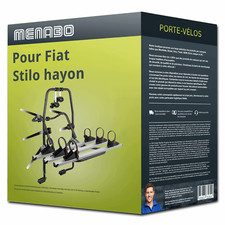 Porte-vélo Menabo Stand Up 3 pour Fiat Stilo hayon 08.2001-03.2007 3 vélos TOP