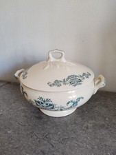 ANCIENNE GRANDE SOUPIERE EN CÉRAMIQUE LONGCHAMPS LUTECE TERRE DE FER