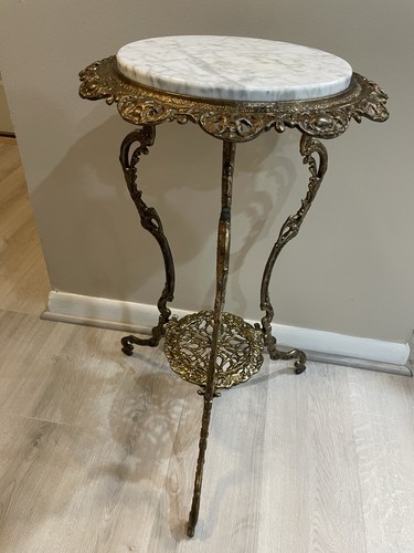 Vintage tier brass marble - brass,