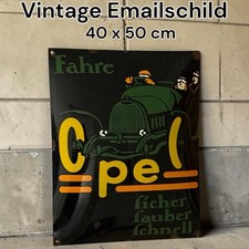 Plaque Émaillée Opel Vintage