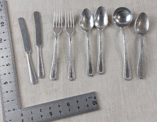 Lot anciens couverts en - couverts,
