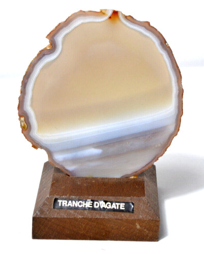 Tranche agate veinée - d'agate, sur