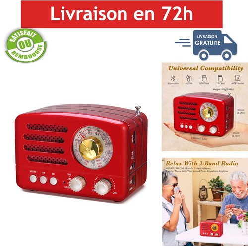 Radio portable rétro - , prunus
