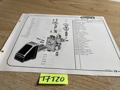Gurtner carburateur br10 515 - carburateur,