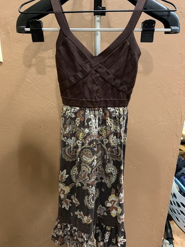 Bebe brown white paisley - brown,