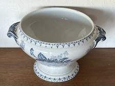 Corps de Soupière ou Légumier en céramique faïence de SARREGUEMINES Flore / TBE