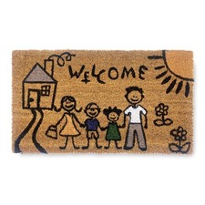 TAPIS Paillasson en noix de coco naturelle La Allegra Famiglia