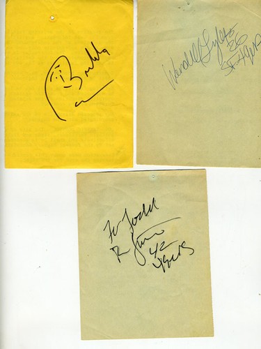 Three old 49ers autographs - old,