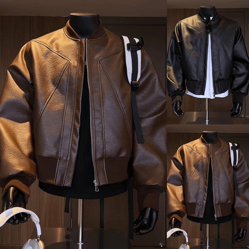Veste cuir pour homme - en,