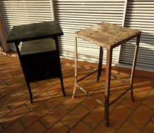 2 desserte établi tiroir Metal Industriel loft atelier année 50 ou avant