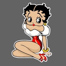 Sticker autocollant Betty Boop couleur