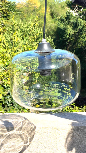 Suspension verre vintage - en,