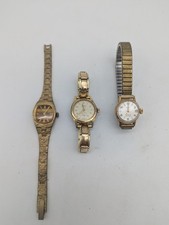 Lot 3 Montres Mécaniques, une Reflex plaqué Or, Sekonda, Buser