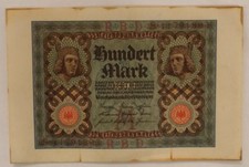 Billet allemand de 100 mark - 1-novembre 1920 - Très bon état