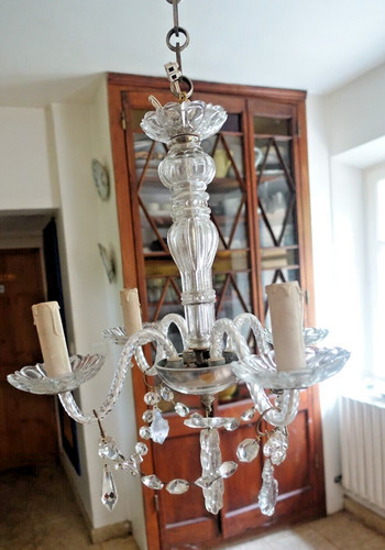 Lustre pampilles bronze - lustre,