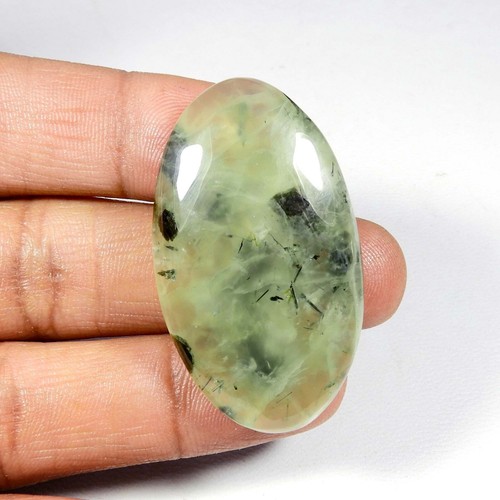 Cabochon rutilé vert - , naturel