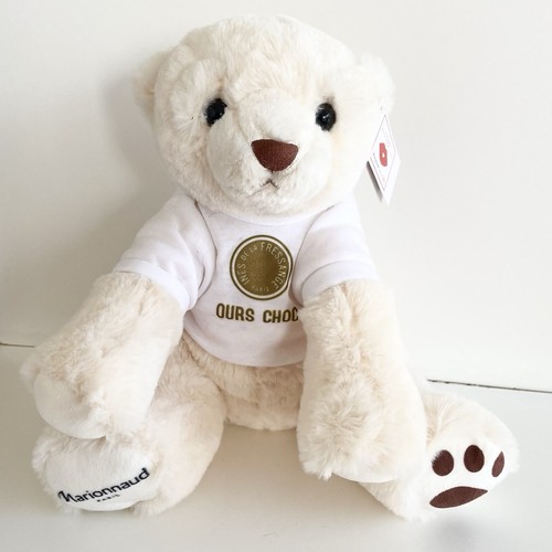 Peluche ours blanc - ours,