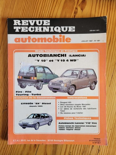 Revue technique automobile rta - revue,