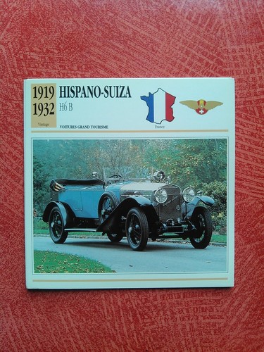 Fiche auto france vintage - france, "