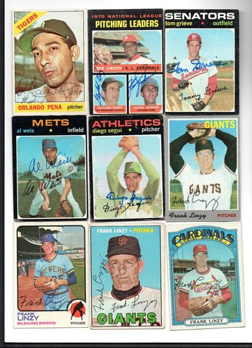 Frank linzy autographed signed - frank,